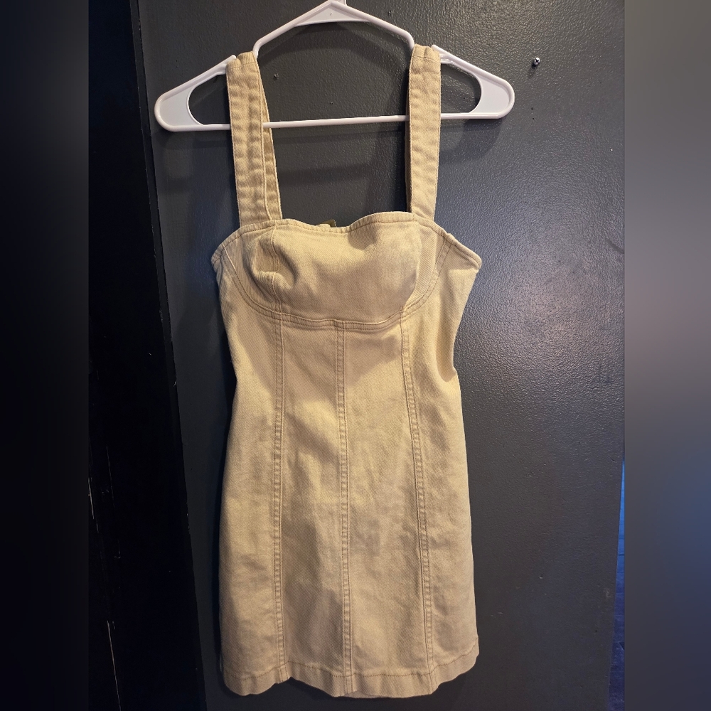Urban Outfitters Cream Mini Dress